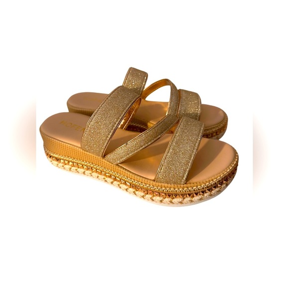 NEW Women Platform Sandals Espadrille Slip on Open Toe Boho Wedge Sandal Size 10 - Picture 6 of 13